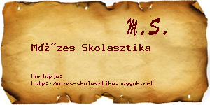 Mózes Skolasztika névjegykártya
